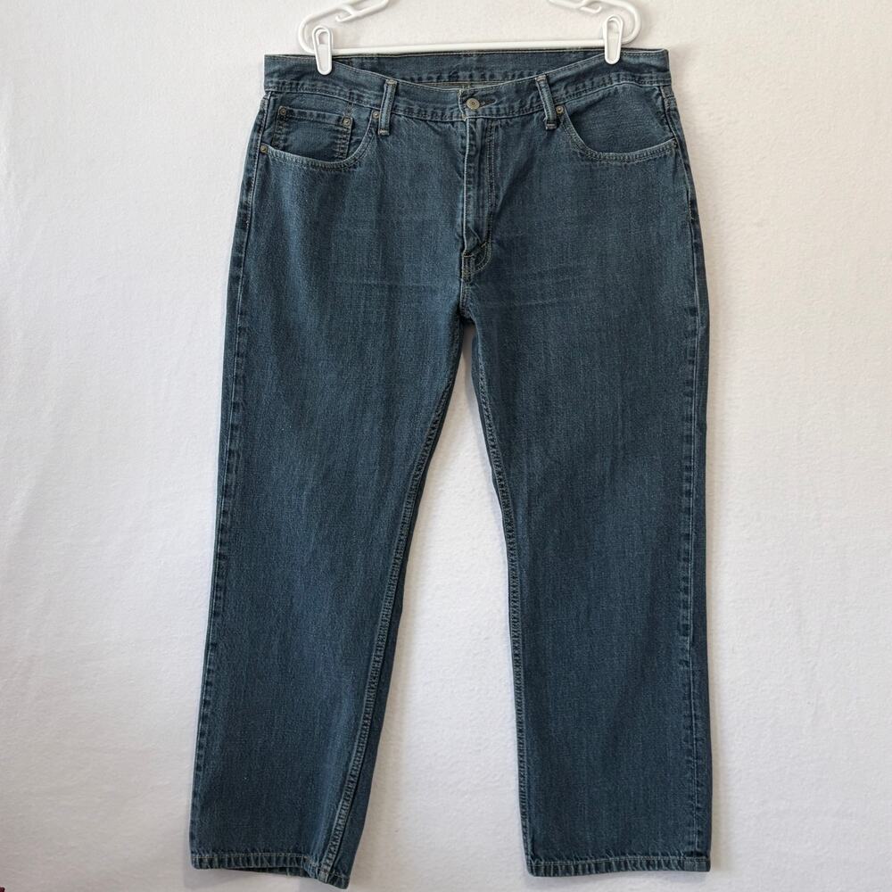 Levis 559 Jeans Mens 40x30 Dark Blue 100% Cotton Denim Straight Leg